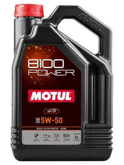 Motul 8100 Power Ester 5W-50 - 5 Litre Motor Yağı