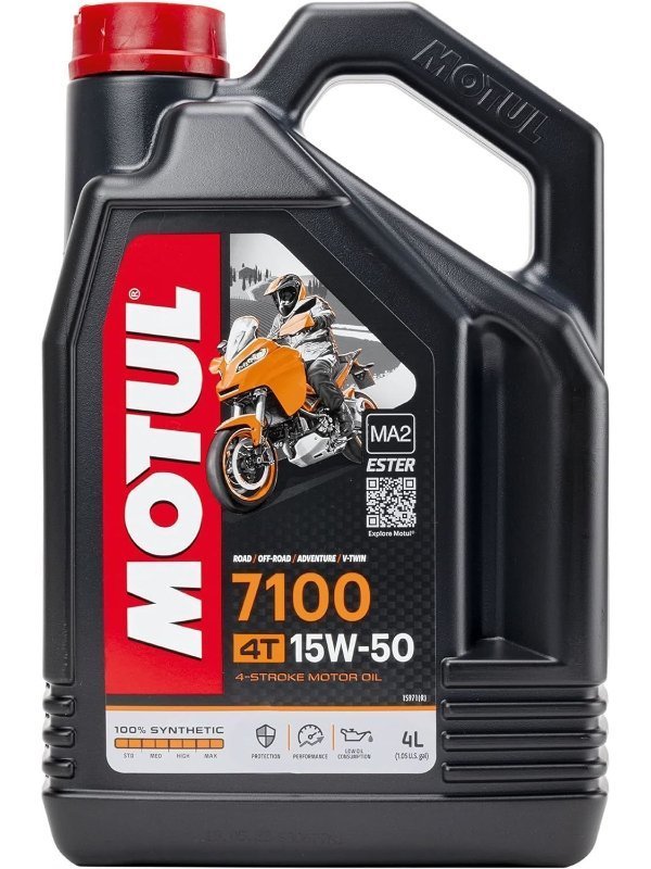 81qqhz5jsgl-ac-sl1500-600x800-1-1.jpg Motul 7100 15W-50 4T - 4 Litre Motosiklet Yağı - Görsel 1