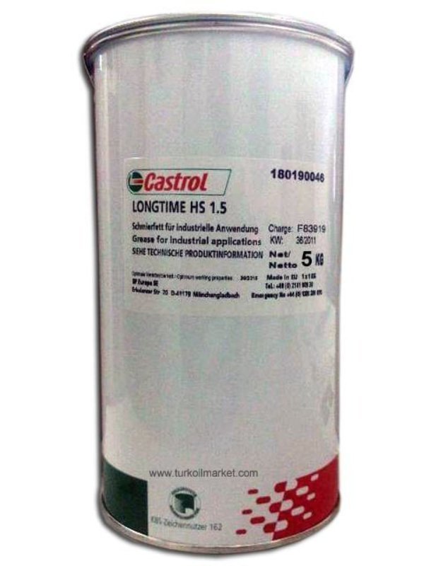 castrol-long-time-hs1-5-5kg-600x800-1.jpg Castrol Longtime HS 1.5 - 5 kg Yüksek Hız Gresi Gres Yağı - Görsel 1