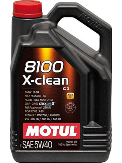 Motul 8100 X-Clean 5W-40 4 Litre Motor Yağı