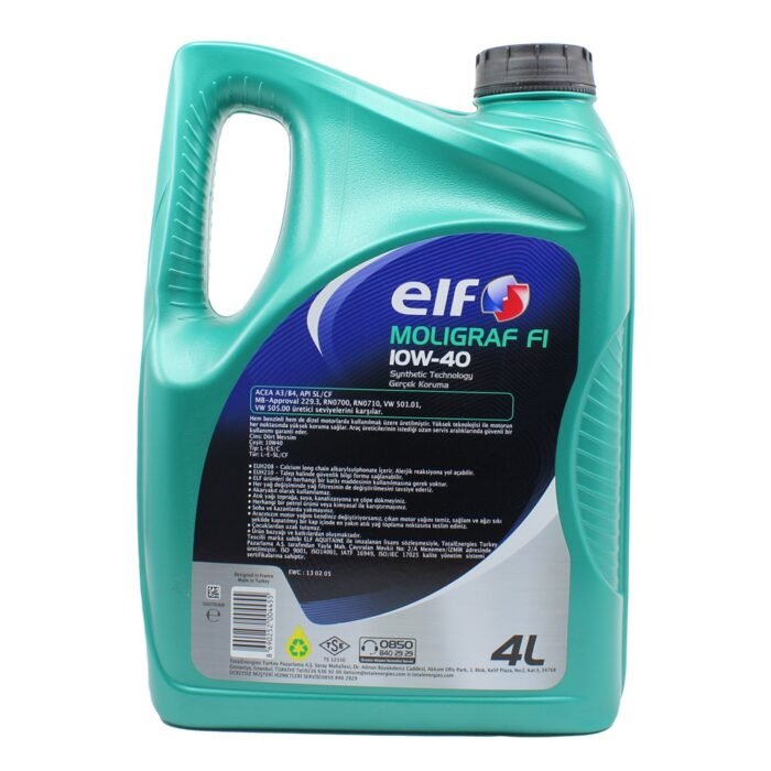Elf Moligraf F1 10W-40 - 4 Litre Motor Yağı - Görsel 2