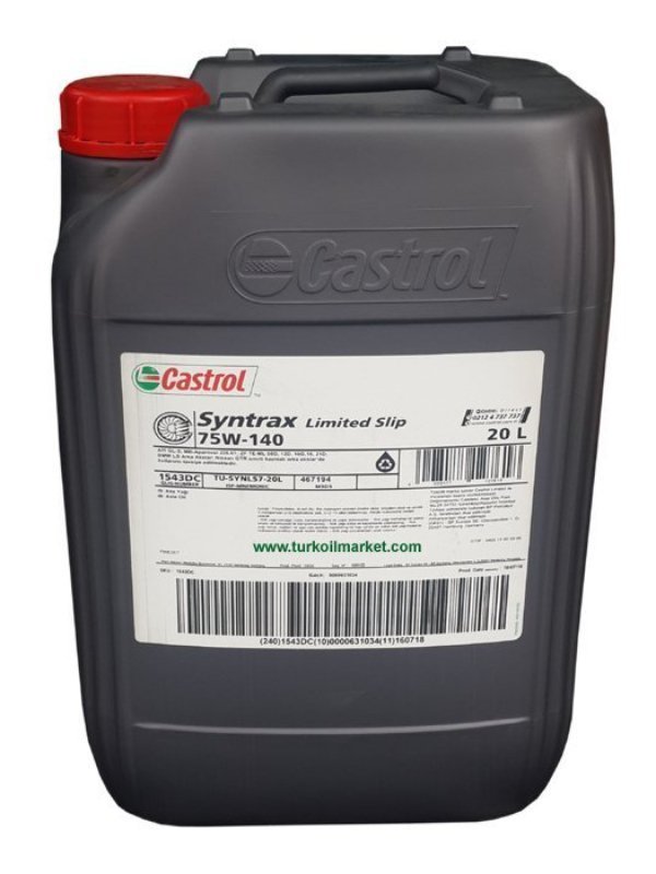 syntrax-limited-slip-75w-14-600x800-1.jpg Castrol Syntrax Limited Slip 75W-140 - 20 L Şanzıman Yağı - Görsel 1