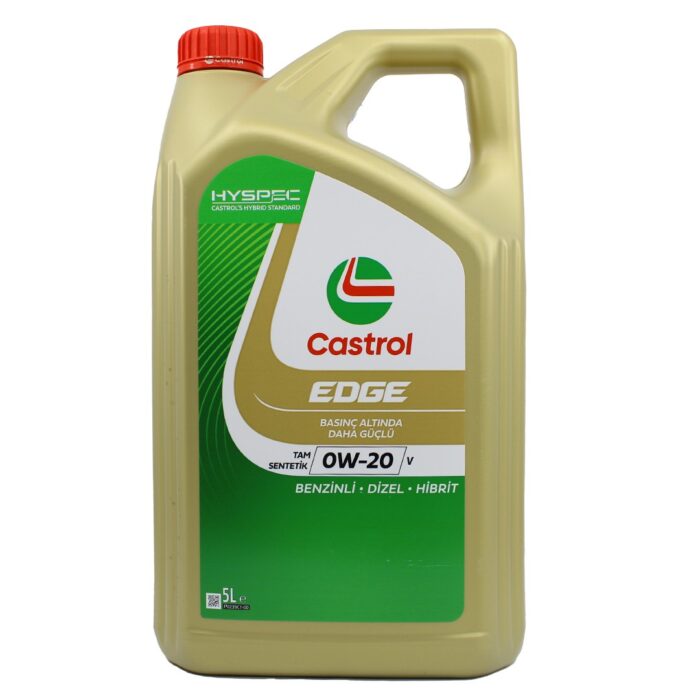 Castrol Edge 0W20 V 5 Lt Tam Sentetik Partiküllü Motor Yağı - Görsel 1