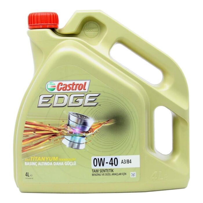 Castrol Edge 0W40 4 Lt Tam Sentetik Motor Yağı - Görsel 1