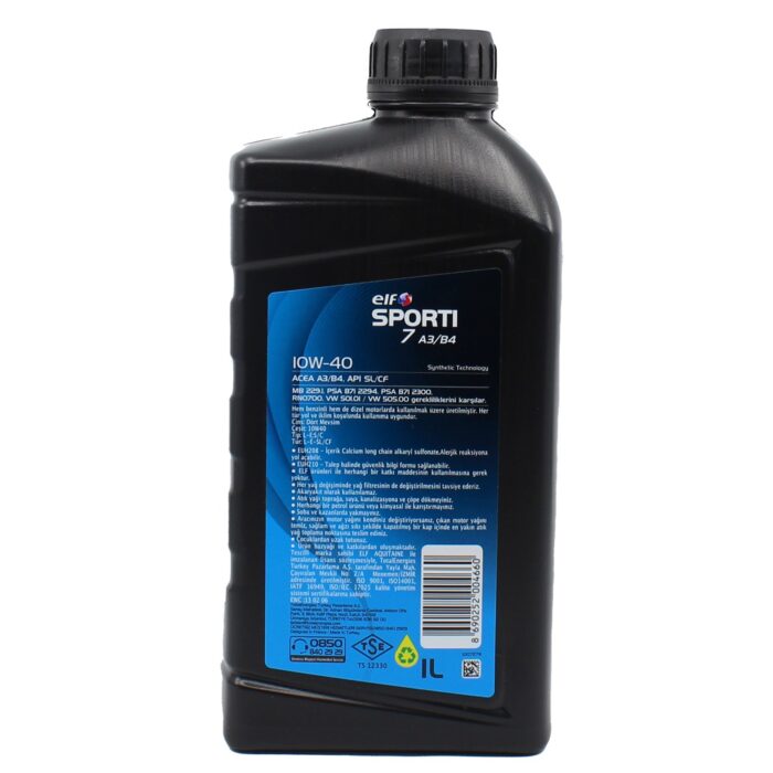 Elf Sporti 7 10W-40 Motor Yağı 1 Lt - Görsel 2