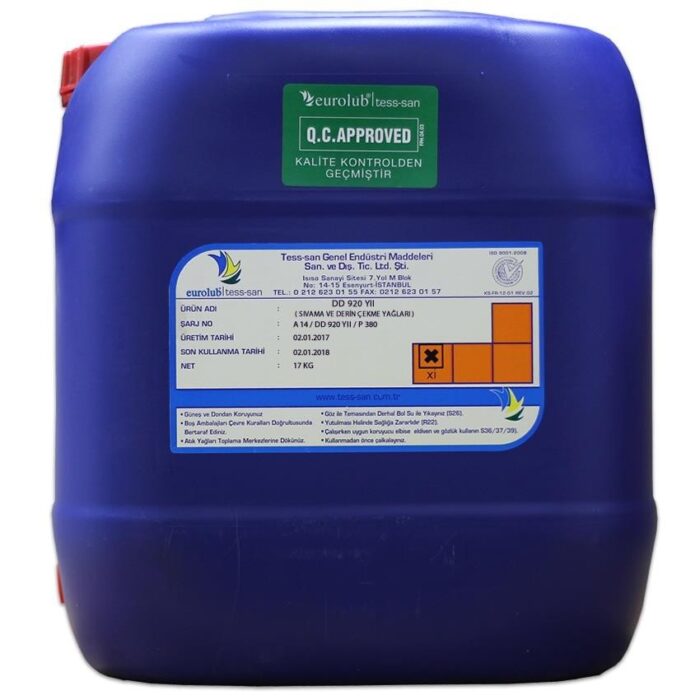 Eurolub DD 920 YII 17 Kg Sıvama ve Derin Çekme Yağı - Görsel 1