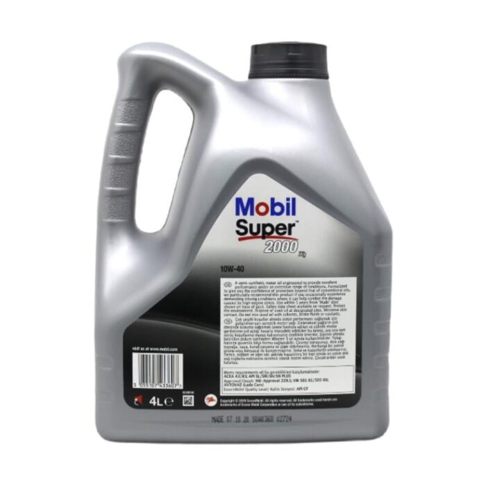 Mobil Super 2000 10W-40 4 Lt Motor Yağı - Görsel 4