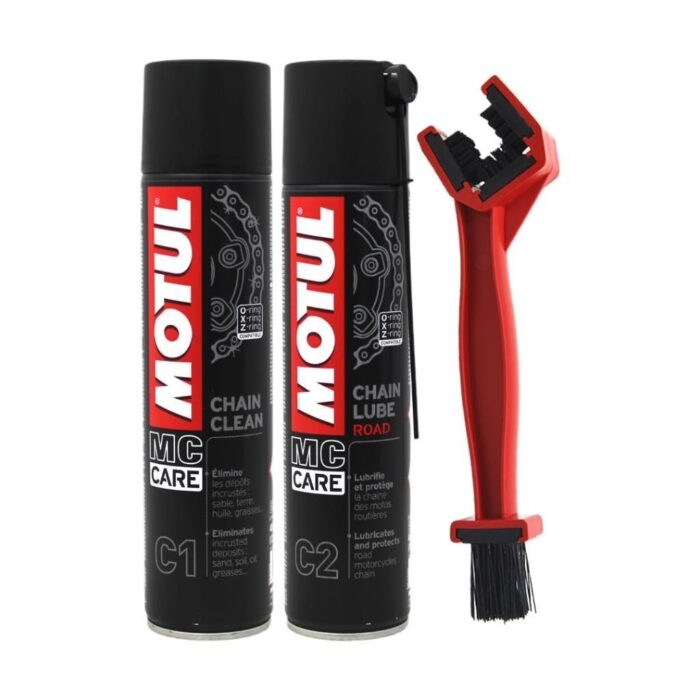 image_1080-1389.jpg Motul Zincir Bakım Seti C1 & C2 + Zincir Temizleme Fırçası - Görsel 1