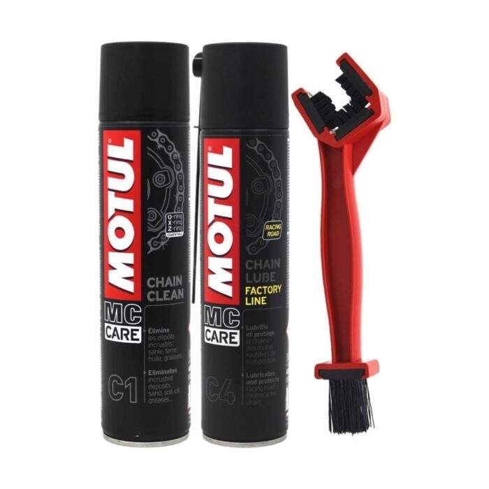 Motul Zincir Bakım Seti C1 & C4 + Zincir Temizleme Fırçası - Görsel 1