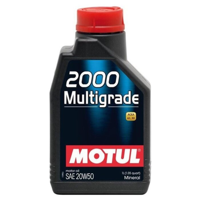 image_1080-143.jpg Motul 2000 Multigrade 20W50 1 lt Mineral Motor Yağı - Görsel 1