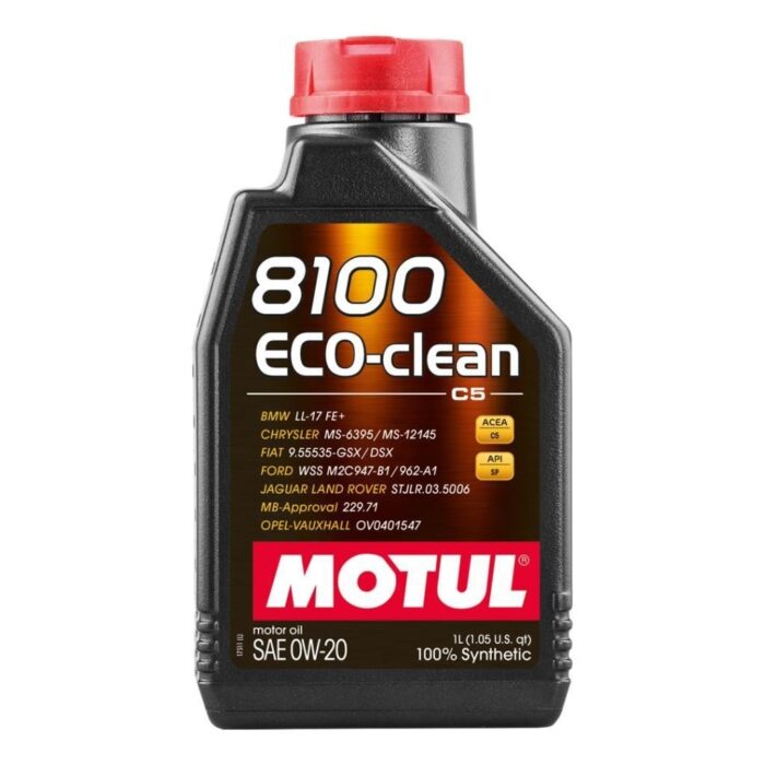 Motul 8100 Eco-Clean 0W20 1 Lt Partiküllü Motor Yağı - Görsel 1