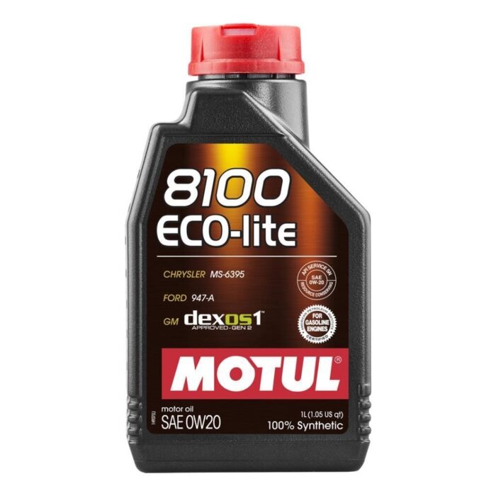 Motul 8100 Eco-Lite 0W20 1 Lt Tam Sentetik Motor Yağı - Görsel 1