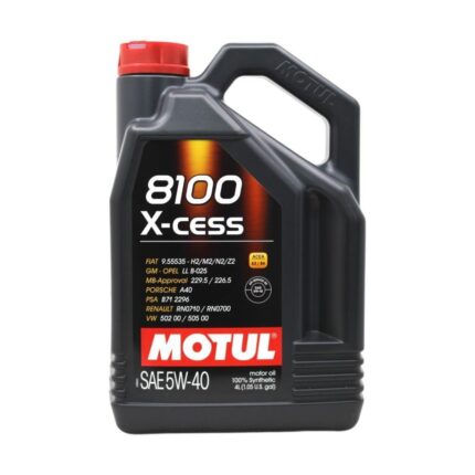 Motul 8100 X-Cess 5W40 4 Lt Tam Sentetik Motor Yağı