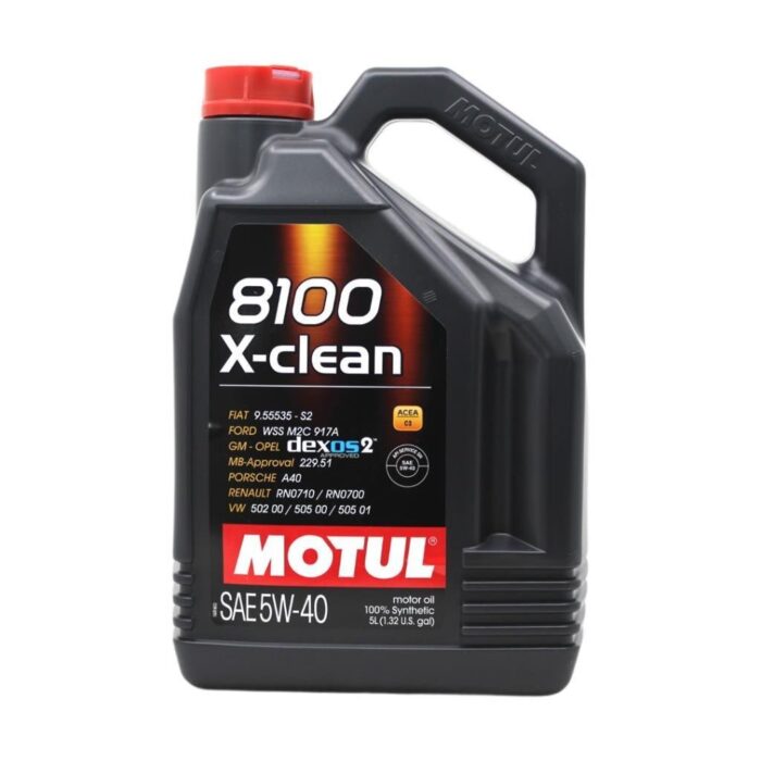 Motul 8100 X-Clean 5W40 5 Lt Tam Sentetik Motor Yağı - Görsel 1