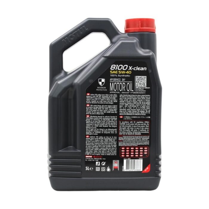 Motul 8100 X-Clean 5W40 5 Lt Tam Sentetik Motor Yağı - Görsel 4