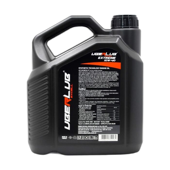Uberlub Excell Extreme 10W40 4 Lt Motor Yağı - Görsel 4