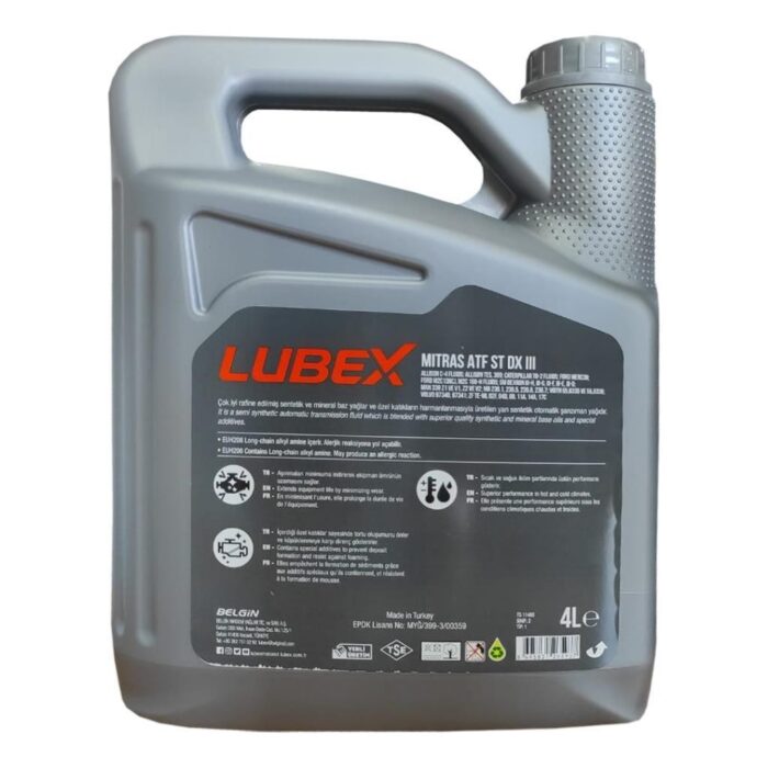Lubex Mitras ATF ST DEXRON III 4 Lt Otomatik Şanzıman Yağı - Görsel 5