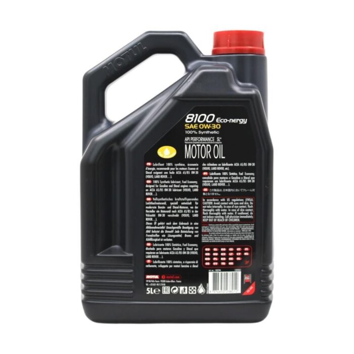 Motul 8100 Eco-Nergy 0W30 5 Lt Tam Sentetik Motor Yağı - Görsel 4