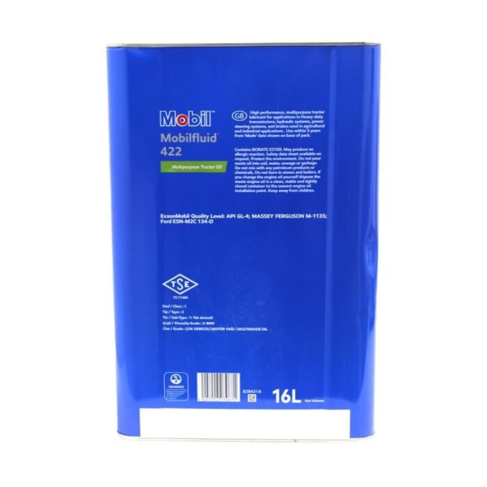 Mobil Mobilfluid 422 16 Lt Yüksek Performanslı Traktör Yağı - Görsel 4