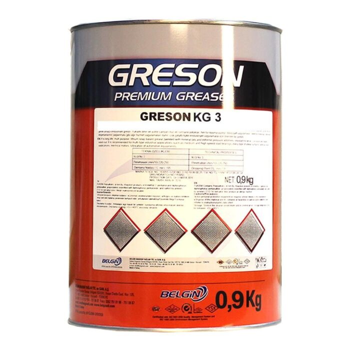 Lubex Greson KG 3 Kauçuklu Gres 0,9 Kg Kalsiyum Sabunlu Gres - Görsel 1