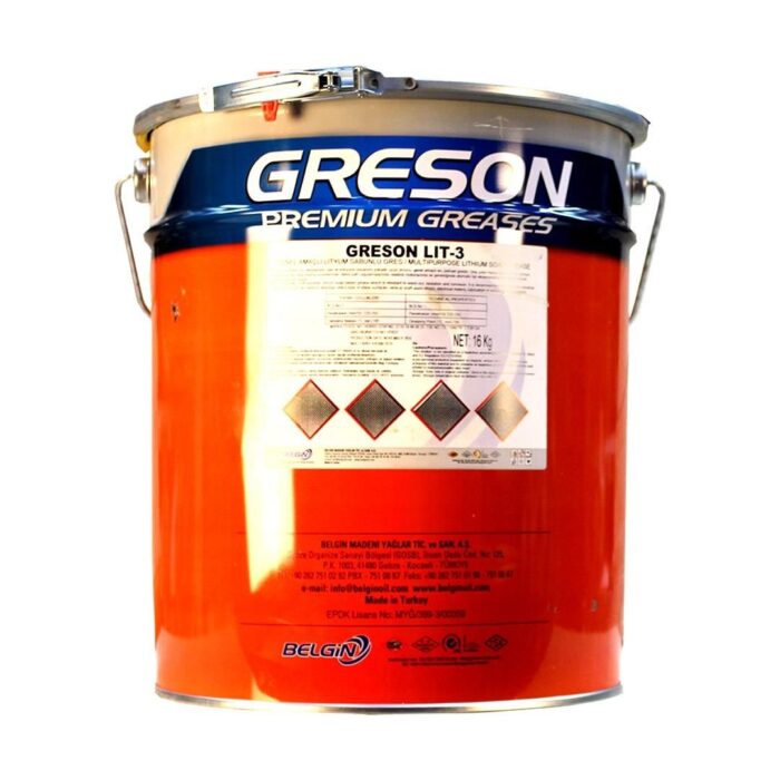 Lubex Greson LIT EP 3 16 Kg Lityum Sabunlu Gres - Görsel 1