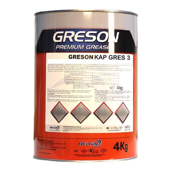 Lubex Kap Gres 3 Kırmızı Gres Yağı 4 Kg Kalsiyum Sabunlu Gres - Görsel 1