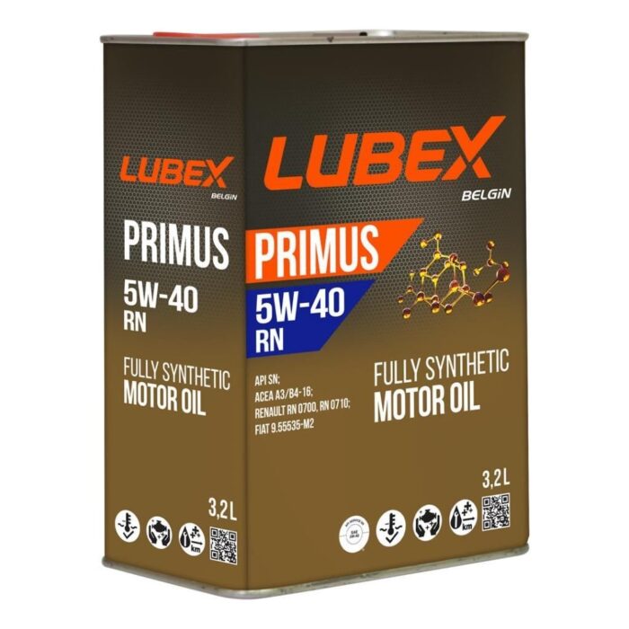 Lubex Primus RN 5W40 3.2 Lt Tam Sentetik Motor Yağı - Görsel 1