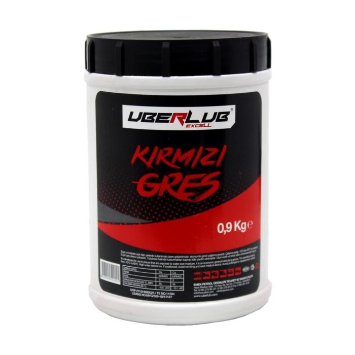 Uberlub Excell Kırmızı Gres 0.9 Kg Kalsiyum Sabunlu Gres - Görsel 1