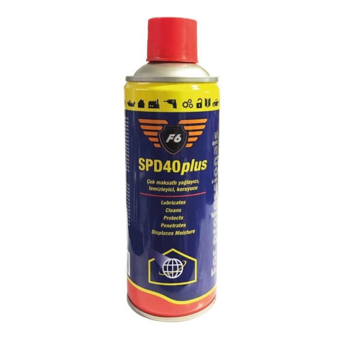 image_1080-853.jpg F6 SPD 40 Plus Yağlayıcı Sprey 200 ML Çok Amaçlı Pas Sökücü - Görsel 1