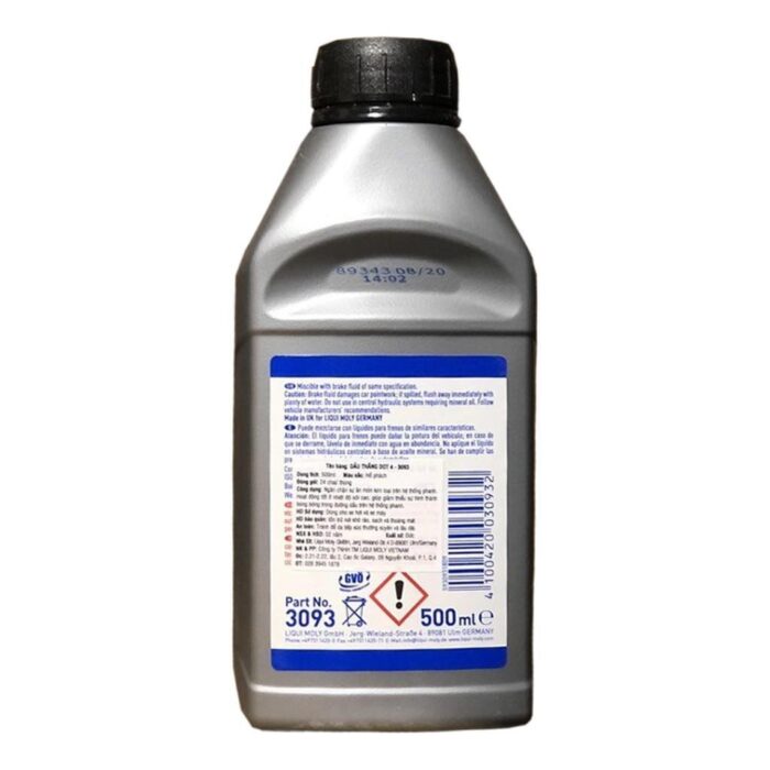 Liqui Moly Brake Fluid Dot 4 500 Ml Fren Hidrolik Yağı (3093) - Görsel 3