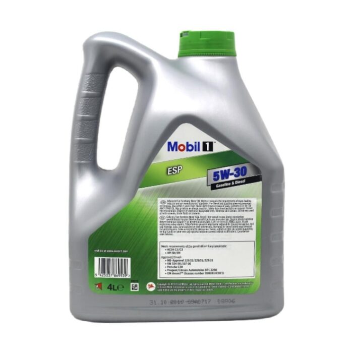 Mobil 1 ESP 5W30 4 Lt Tam Sentetik Partiküllü Motor Yağı - Görsel 4
