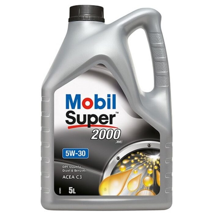 Mobil Super 2000 XE C3 5W30 5 Lt Partiküllü Motor Yağı - Görsel 1