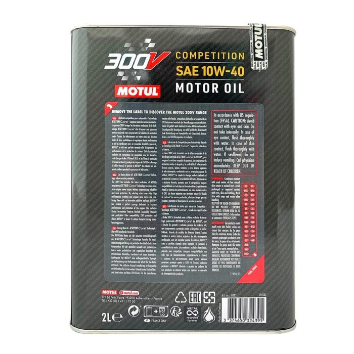Motul 300V Competition 10W40 2 Lt Tam Sentetik Motor Yağı - Görsel 2