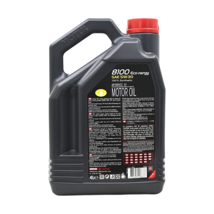 Motul 8100 Eco-Nergy 5W30 4 Lt Tam Sentetik Motor Yağı - Görsel 4