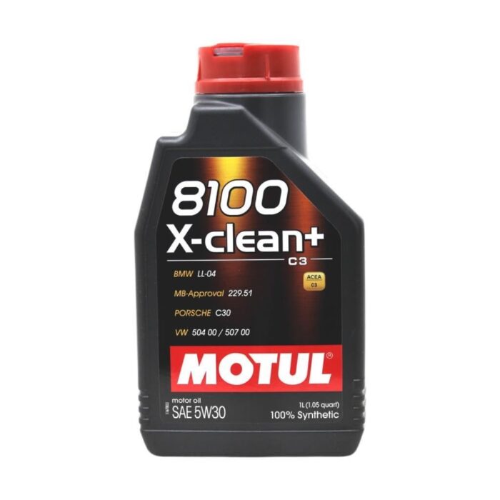 Motul 8100 X-Clean+ 5W30 1 Lt Tam Sentetik Motor Yağı - Görsel 1