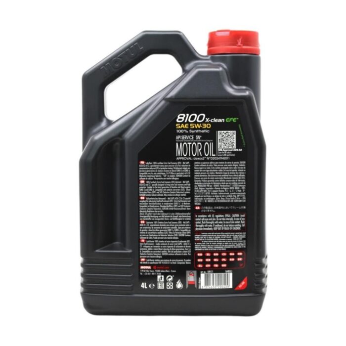 Motul 8100 X-Clean EFE 5W30 4 Lt Tam Sentetik Motor Yağı - Görsel 4