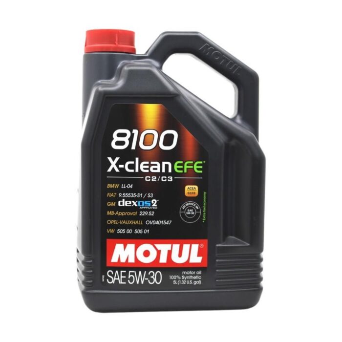Motul 8100 X-Clean EFE 5W30 5 Lt Tam Sentetik Motor Yağı - Görsel 1