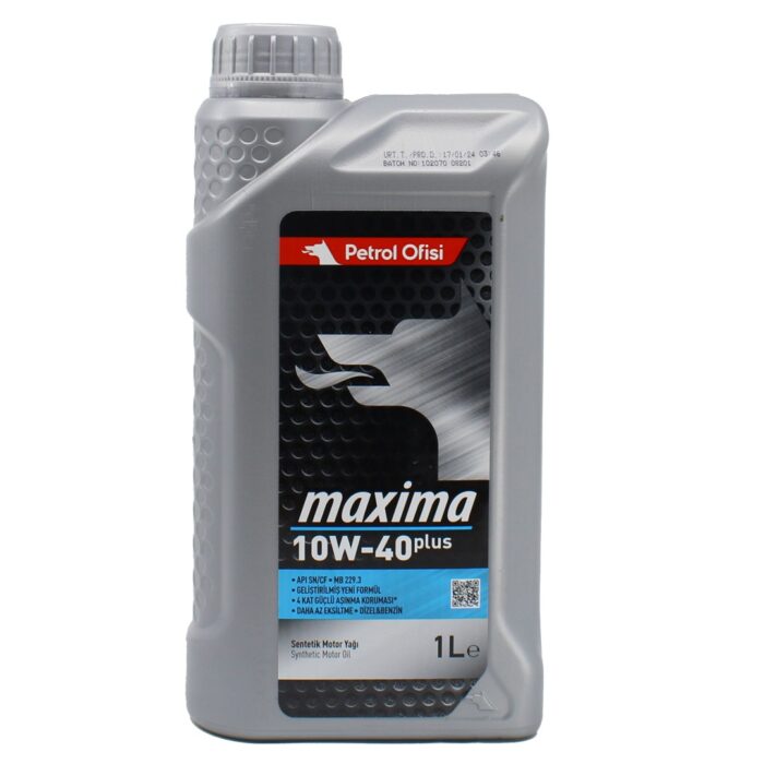 Petrol Ofisi Maxima Plus 10W40 1 Lt Sentetik Motor Yağı - Görsel 1