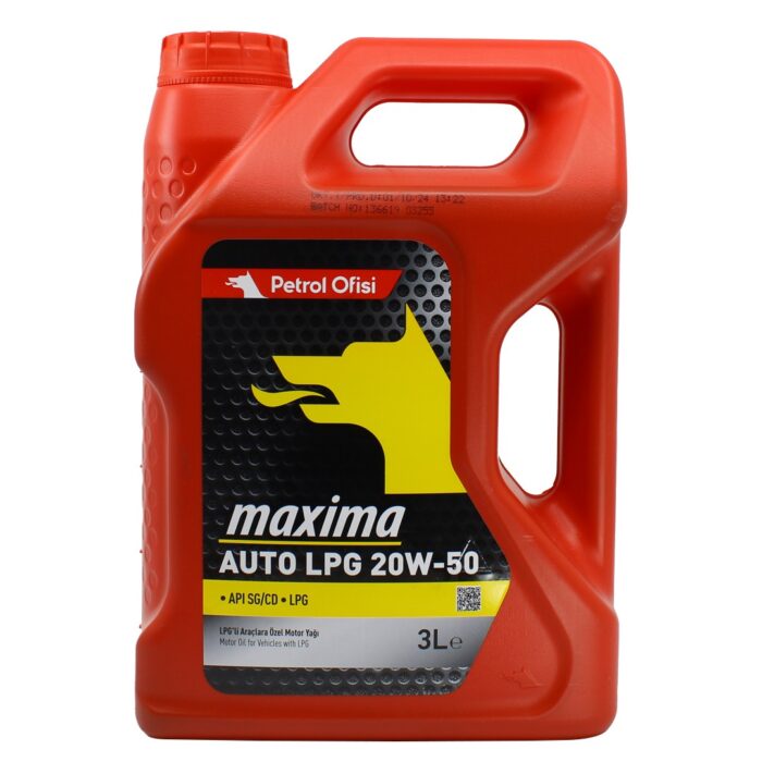 Petrol Ofisi Maxima Auto LPG 20W50 3 Lt Motor Yağı - Görsel 1