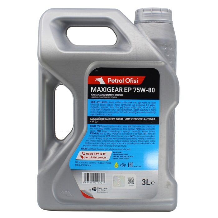 Petrol Ofisi Maxigear EP 75W80 3 Lt Şanzıman Yağı - Görsel 2