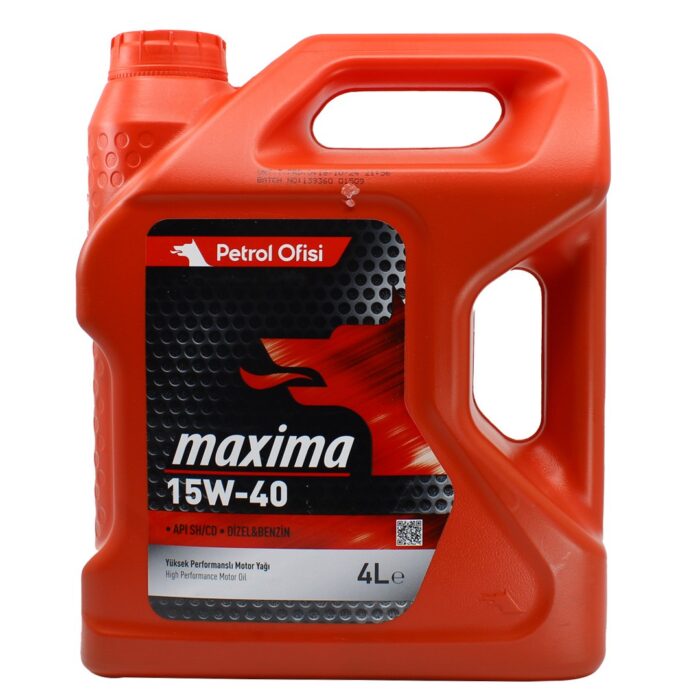 petrol-ofisi-maxima-15w40-4lt.jpg Petrol Ofisi Maxima 15W40 4 Lt Mineral Motor Yağı - Görsel 1