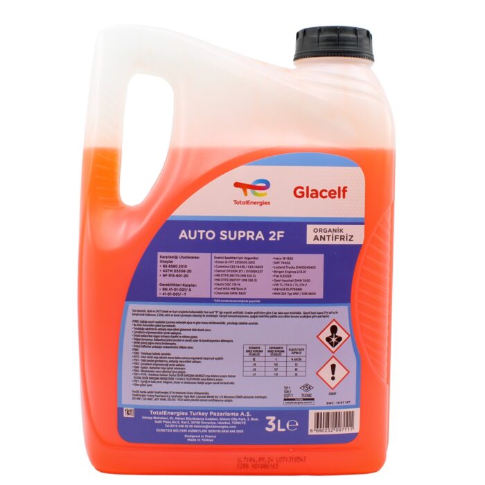 Total Glacelf Auto Supra 2F 3 Lt Organik Kırmızı Antifriz - Görsel 2
