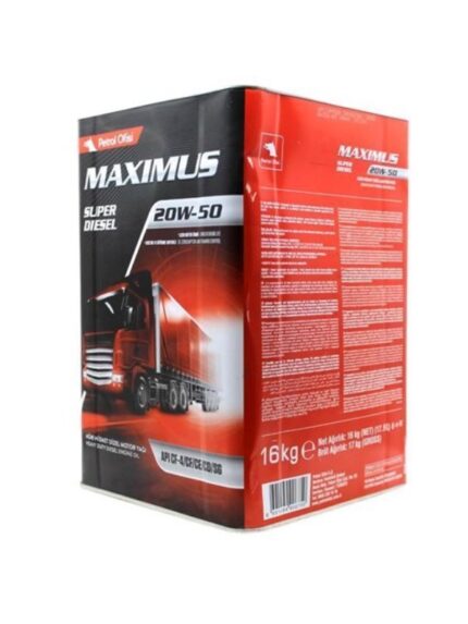 Petrol Ofisi Maximus Super Diesel 20W-50 - 18 Litre Motor Yağı