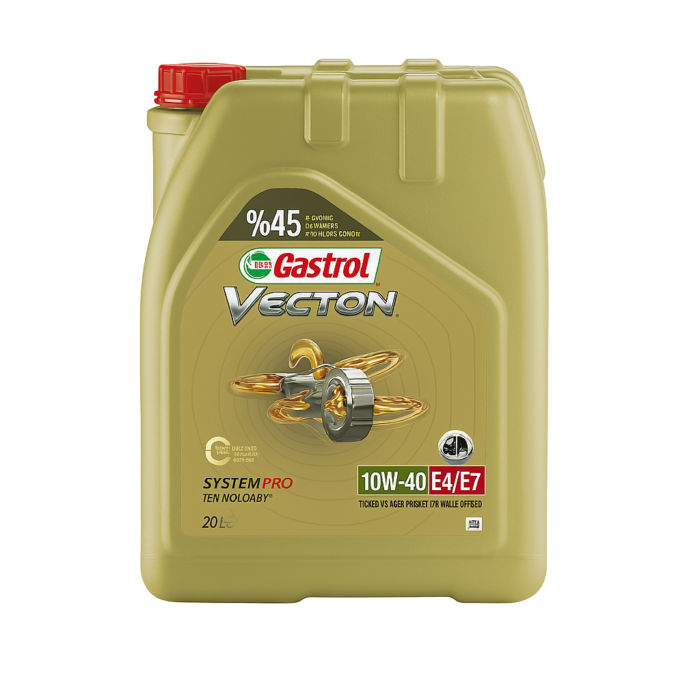 Castrol-Vecton-E4-E7-10W-40-20-Litre.png Castrol Vecton E4-E7 10W-40 20 Litre 2025 Üretim - Görsel 1