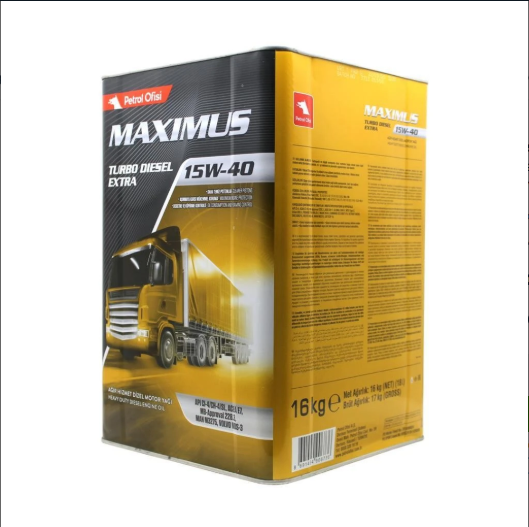 Petrol-Ofisi-Maximus-Turbo-Diesel-S-15W-40-16-Kg-18-Litre-2.png Petrol Ofisi Maximus Turbo Diesel S 15W-40 16 Kg (18 Litre) - 2025 Üretim - Görsel 1