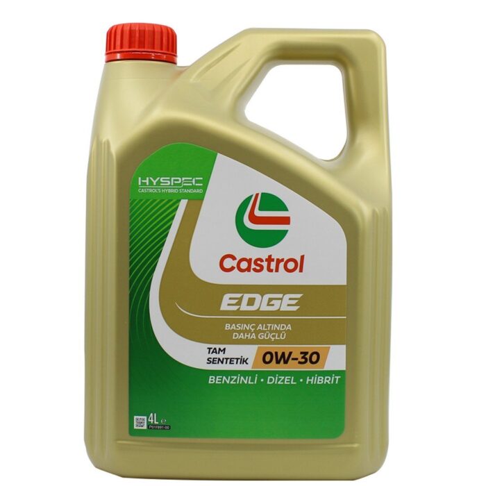 castrol-edge-0w30-4lt-1.jpg Castrol Edge 0W30 4 Lt Tam Sentetik Partiküllü Motor Yağı - Görsel 1
