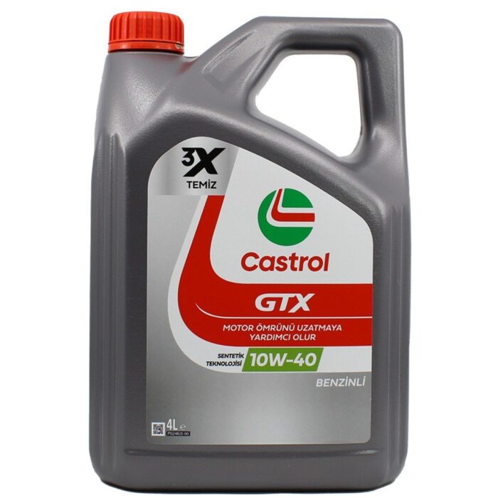 castrol-gtx-10w40-4lt-1.jpg Castrol GTX 10W40 4 Lt Sentetik Motor Yağı - Görsel 1