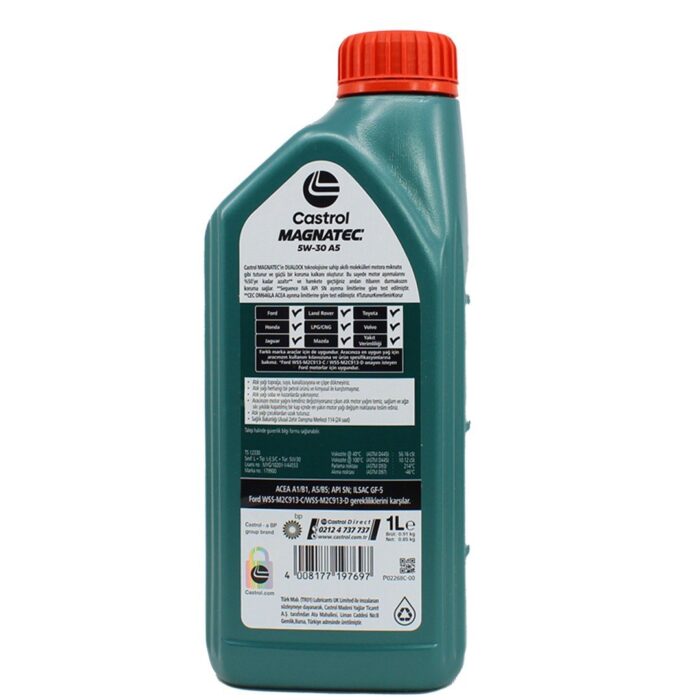 Castrol Magnatec 5W30 A5 1 Lt Tam Sentetik Motor Yağı - Görsel 2