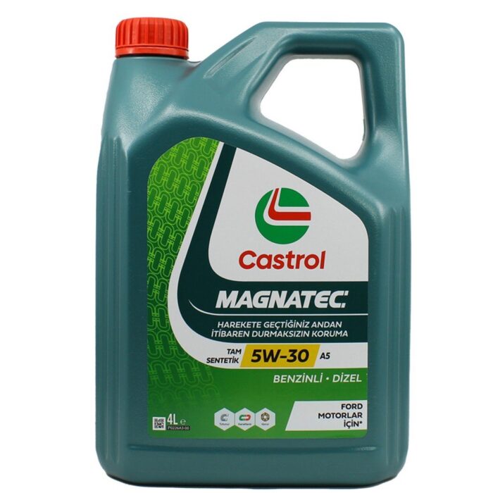 castrol-magnatec-5w30-a5-4lt-1.jpg Castrol Magnatec 5W30 A5 4 Lt Tam Sentetik Motor Yağı - Görsel 1