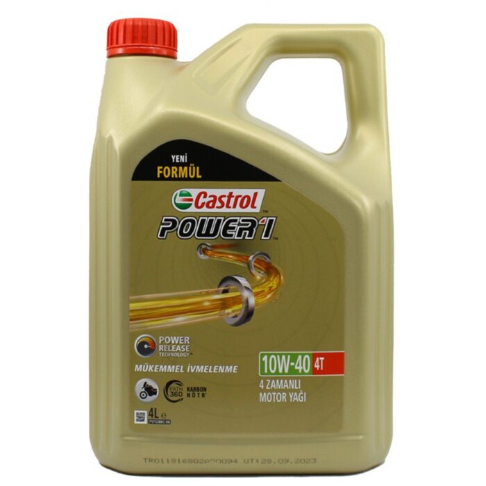 Castrol Power 1 4T 10W40 4 Lt Motosiklet Yağı - Görsel 1